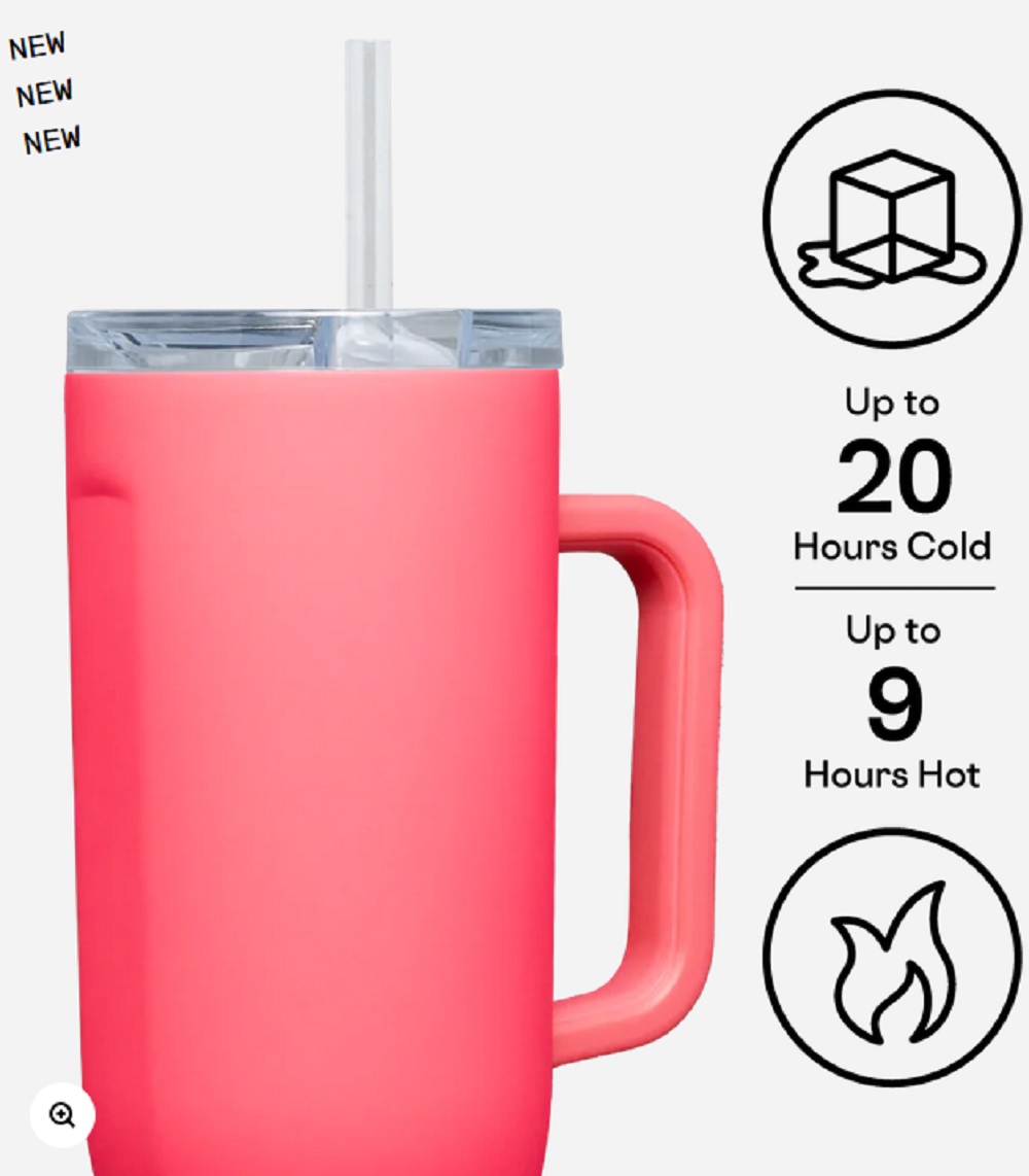 Corkcicle 40oz. Paradise Punch Cruiser Insulated Tumbler with Handle