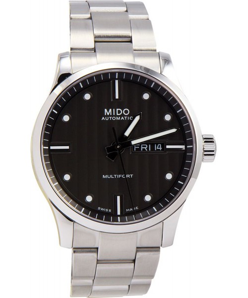 Mido Multifort Automatic Dark Grey Dial Stainless Steel Mens Watch 