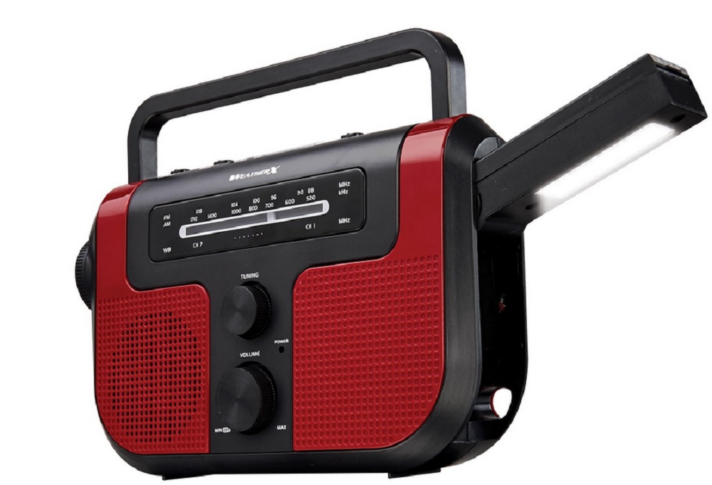 GPX Direct Tuning AM/FM Weather Band Radio with Flashlight & Lantern