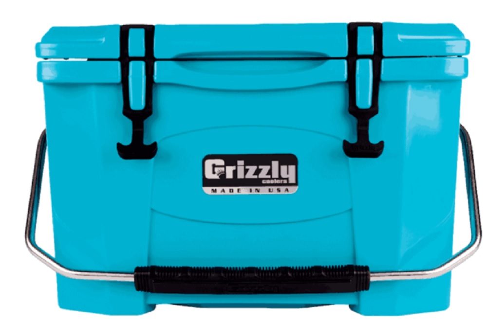 Grizzly 20 quart Cooler in Teal