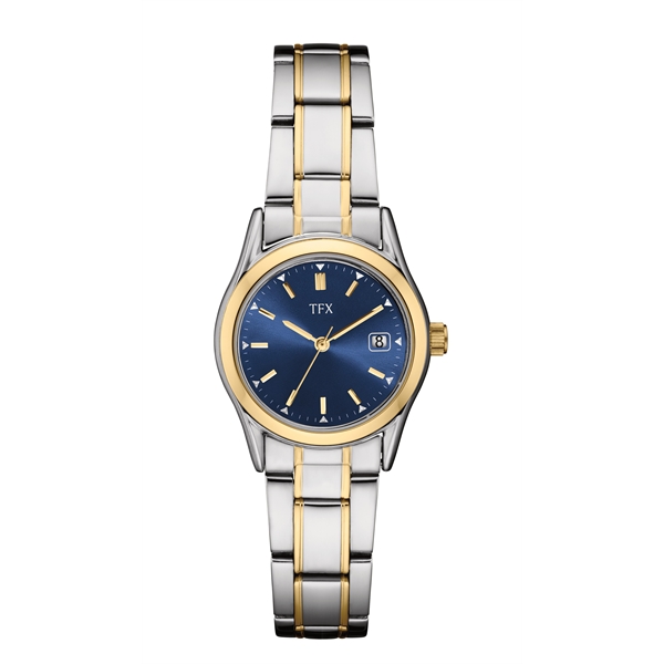 TFX by Bulova Ladies Two-tone Bracelet with Blue Dial Watch