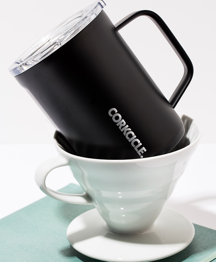 Corkcicle Matte Black 16oz. Mug