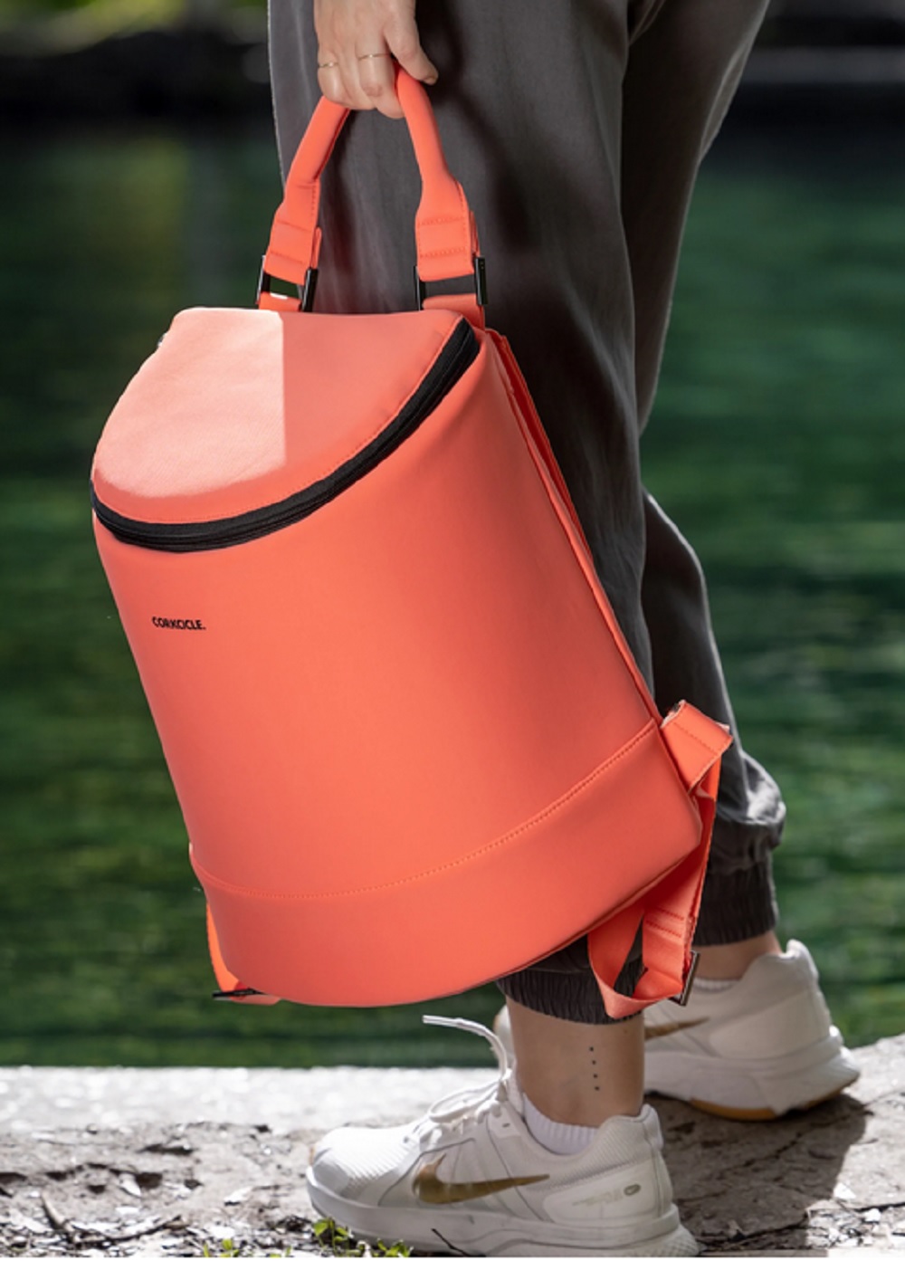 Corkcicle Coral Neoprene Eola Bucket Cooler Bag