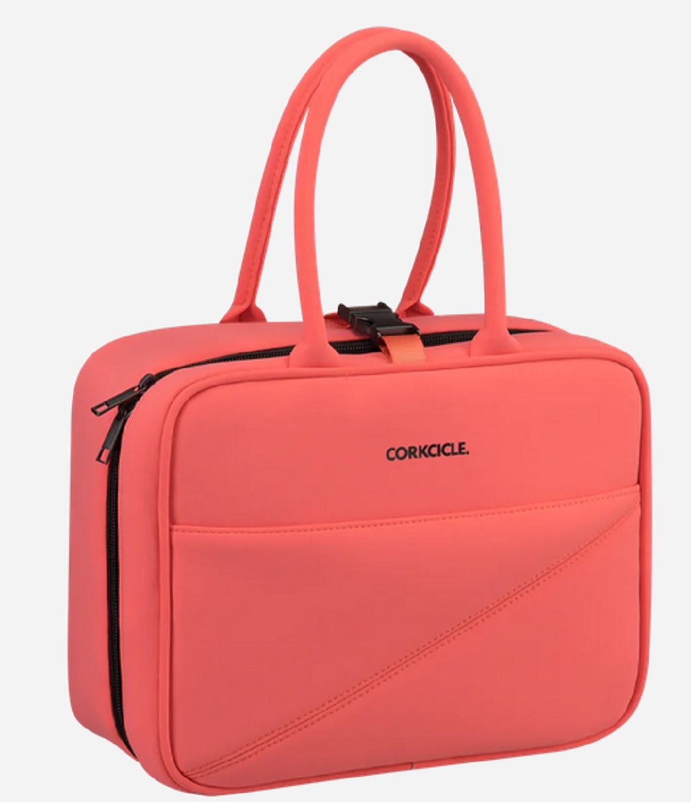 Corkcicle Coral Neoprene Baldwin Boxer Lunchbox