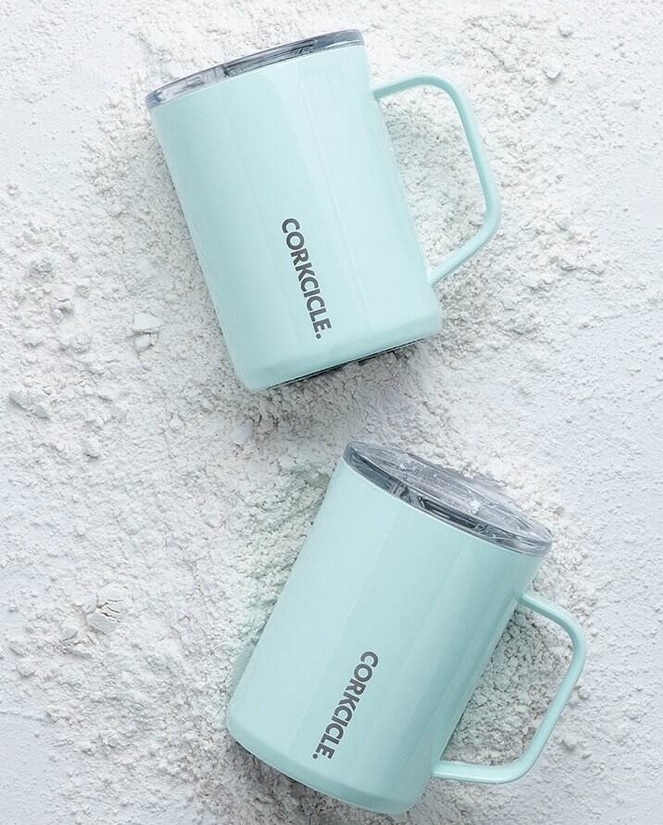 Corkcicle Classic Gloss Powder Blue 16oz. Mug