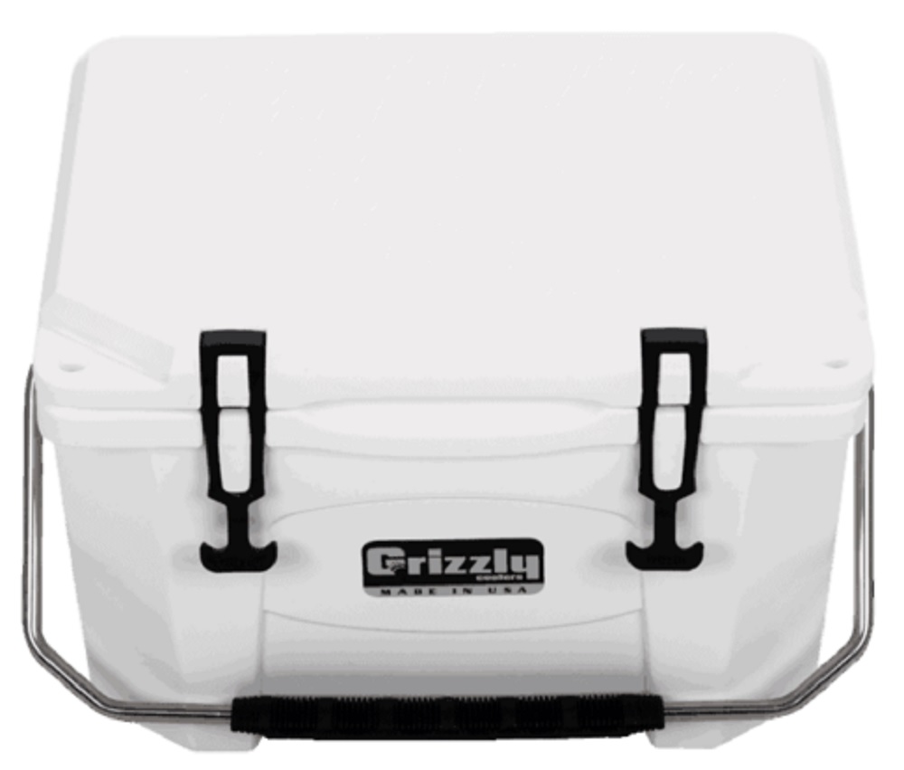 Grizzly 20 quart Cooler in White