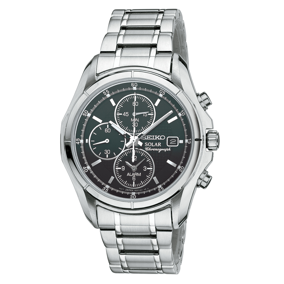 SSC001 Seiko Men's Solar Chronograph Stainless Steel Watch