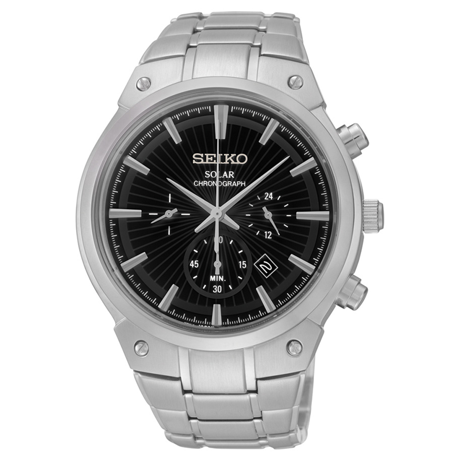 SSC317  Seiko Men's Stainless Steel Solar Chronograph Watch