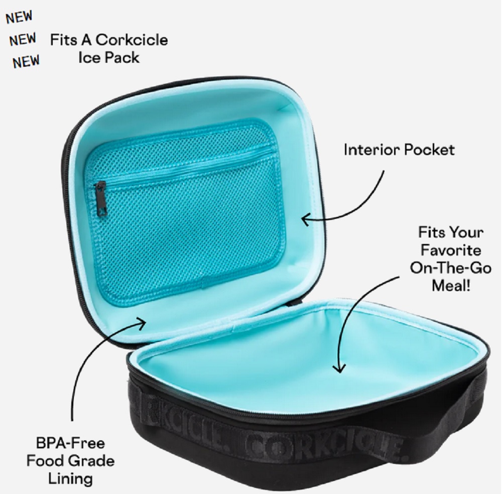 Corkcicle Black Neoprene Lunchpod