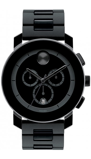3600048 Movado Swiss Chronograph Bold Large Black Polymer Bracelet Watch