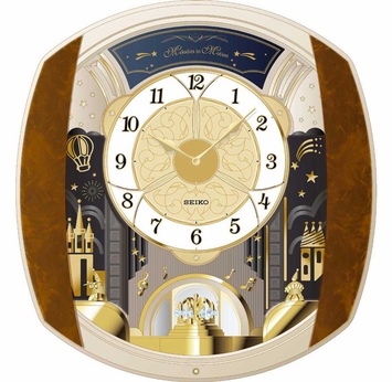 Seiko QXM496BRH Melodies in Motion Clock