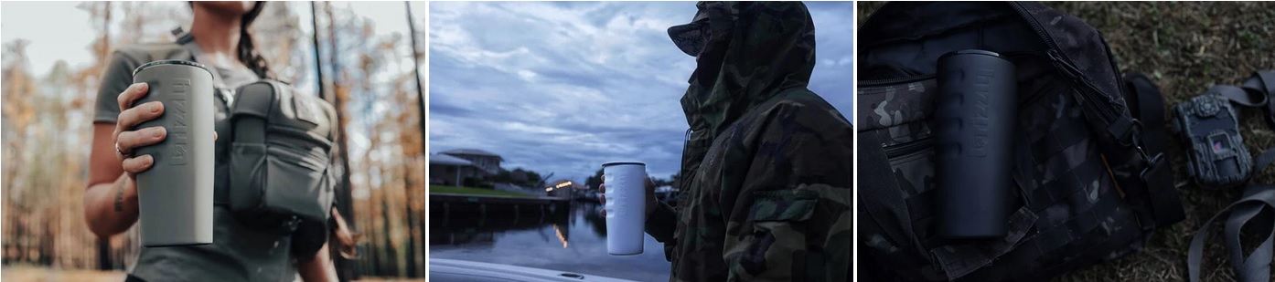 Grizzly 20oz. Stealth Gray Tumbler with Mag Lid