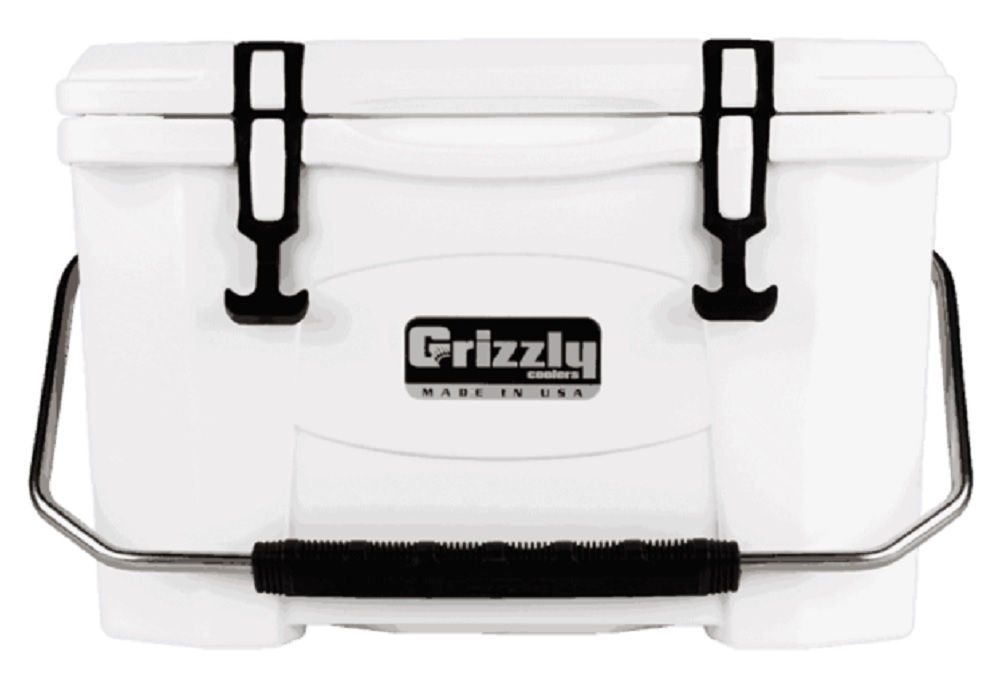 Grizzly 20 quart Cooler in White