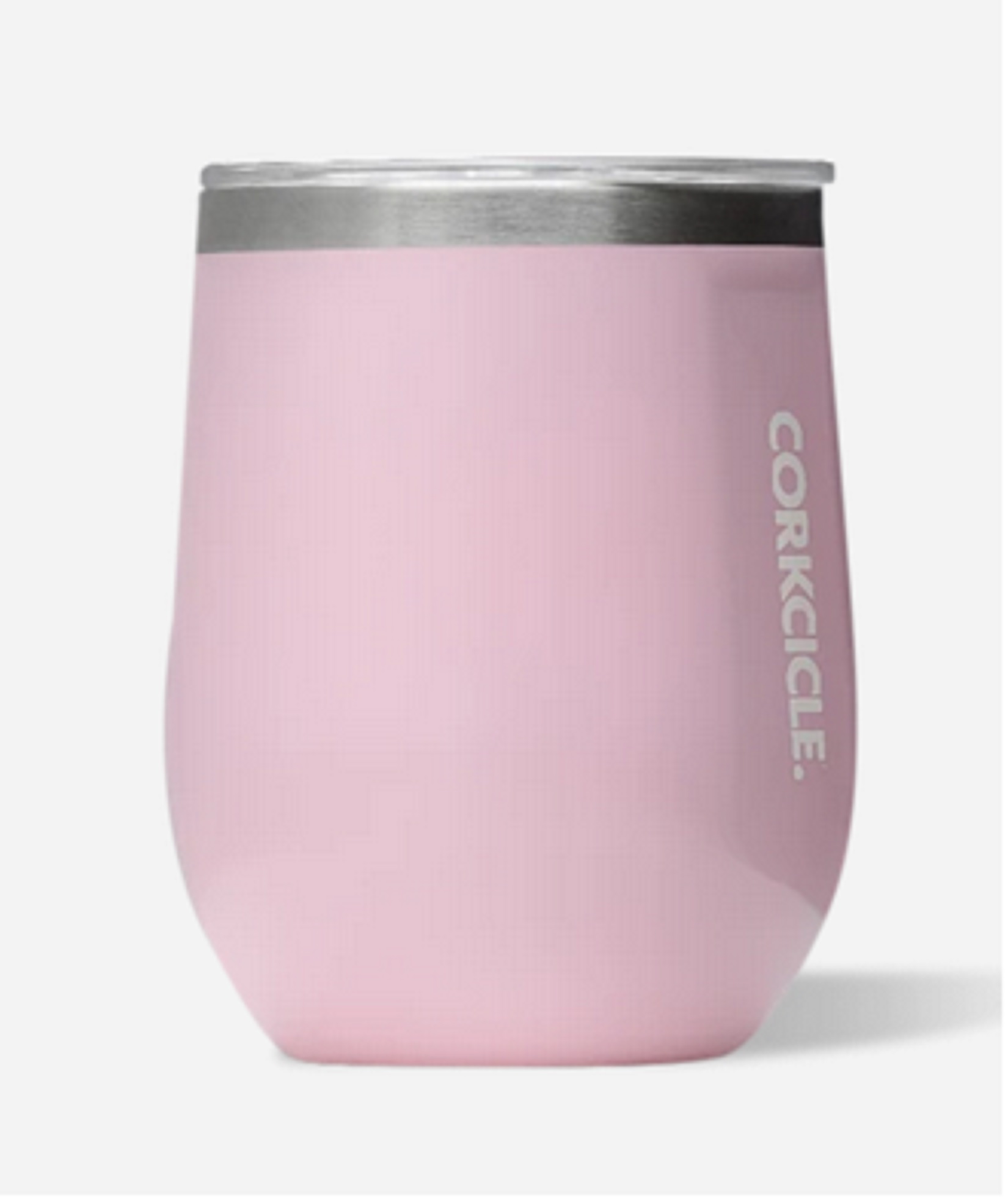 Corkcicle Classic 12oz. Stemless Gloss Rose Quartz Wine Tumbler