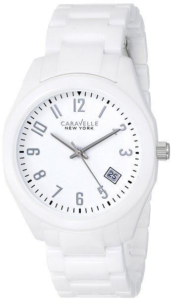 45M107 Caravelle Women's White Ceramic Watch