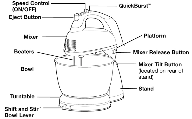 Hamilton Beach 6 Speed Classic Hand/Stand Mixer