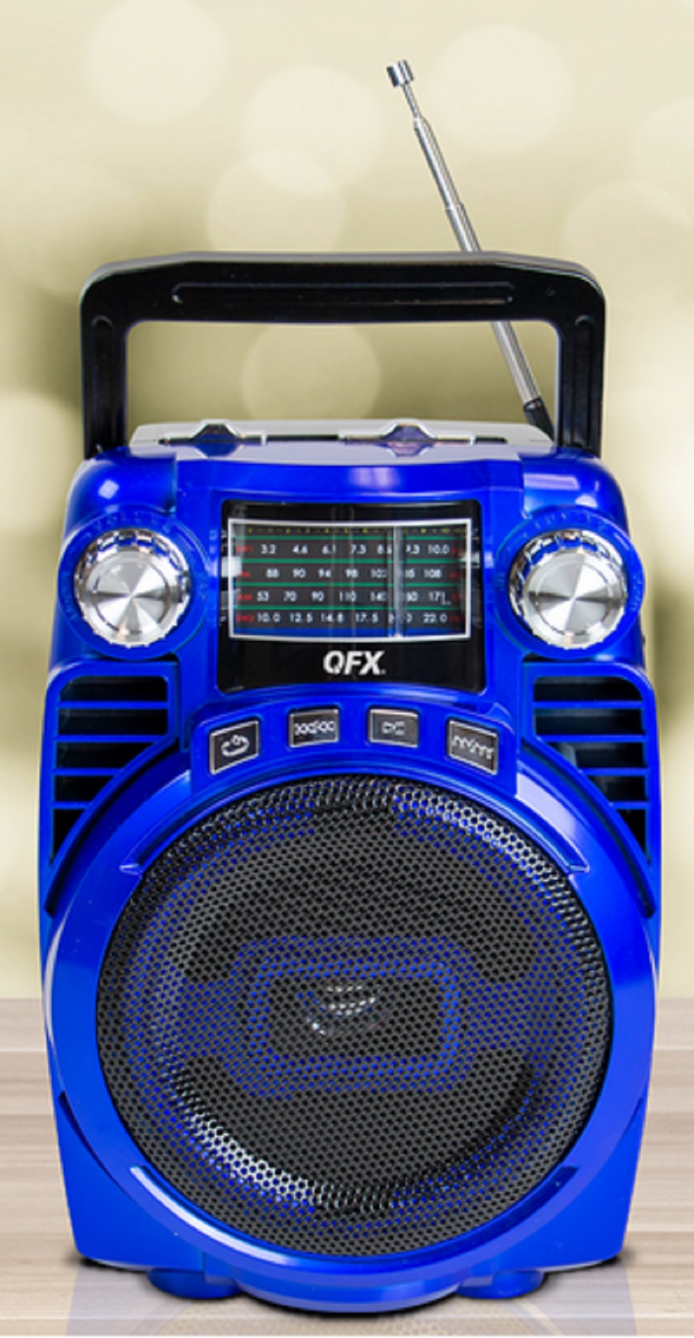 PORTABLE RECHARGE BLUETOOTH SPEAKER + 4 BAND RADIO