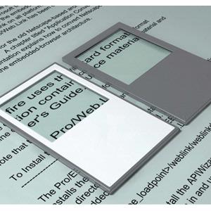 Hawk1W Card-Sized Magnifier in Silver
