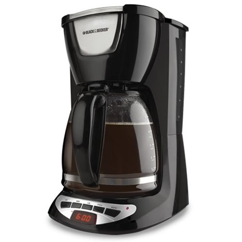 DCM100B Black & Decker 12-Cup Programmable Coffeemaker with Glass Carafe