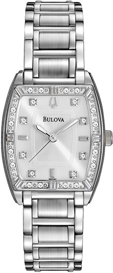 96R162 Bulova Highbridge Stainless Steel Diamond Accent Watch