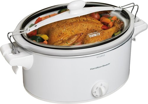 6 Qt. Stay or Go Slow Cooker White