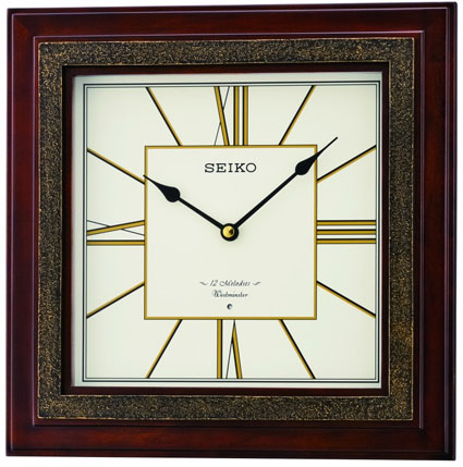 QXM334BLH  Seiko Musical Wall Clock