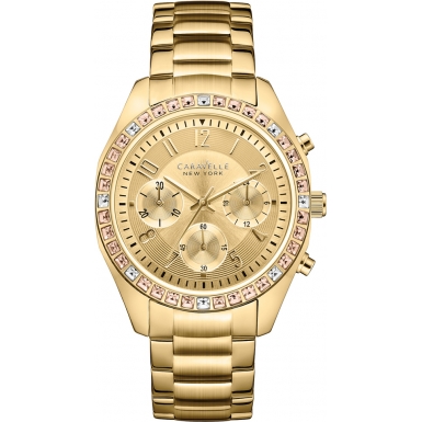 44L151 Caravelle New York Ladies Melissa Gold Chronograph Watch