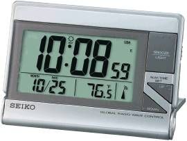 QHR024SLH Seiko Global R-Wave Travel Alarm Clock
