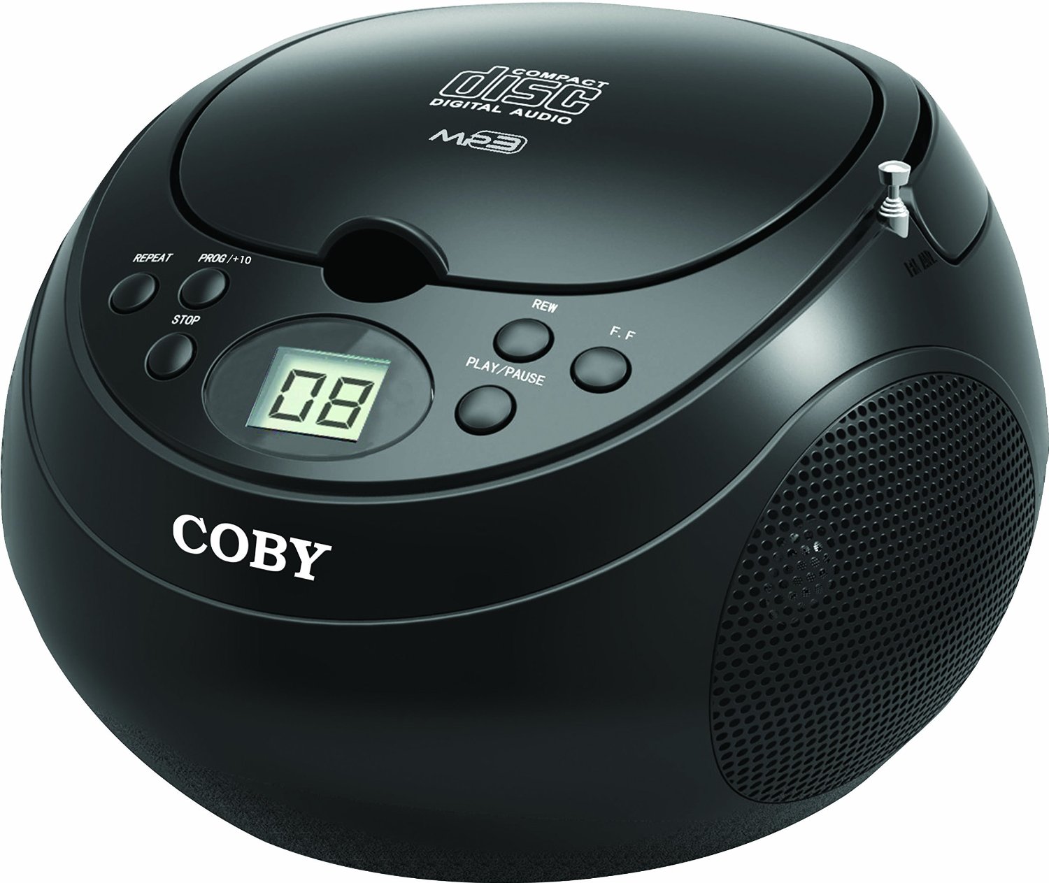 MPCD170 Coby CD Portable Boom Box with MP3 and AM/FM Radio 