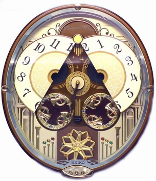 Seiko QXM277BRH Melodies in Motion Clock