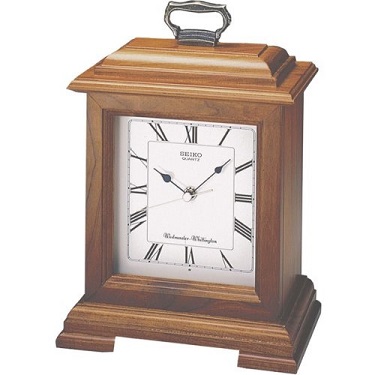 QXJ102BC Seiko Cherry Finish Mantel Clock with Chime