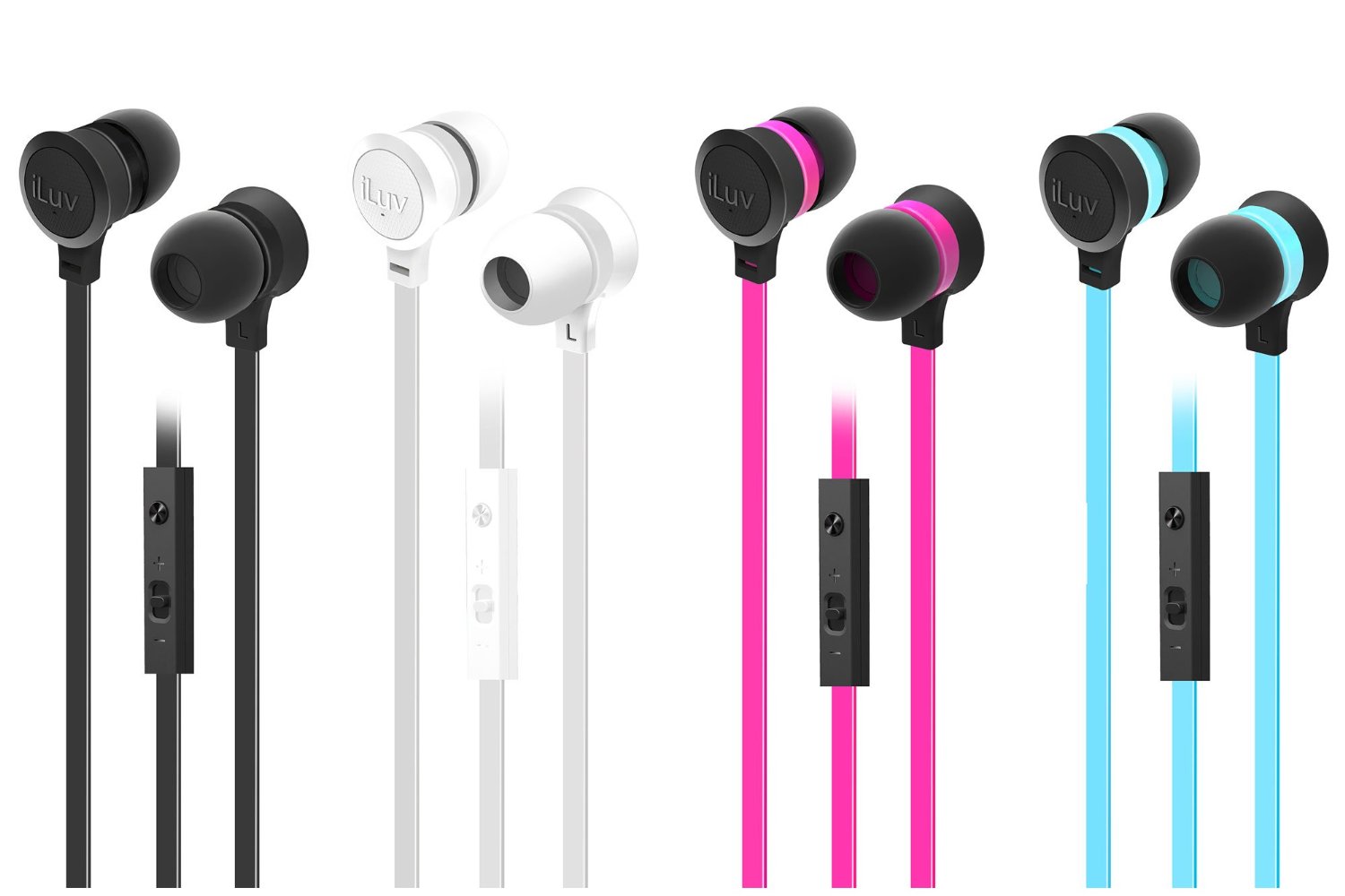 IEP336 iLuv Neon Sound Earphone with SpeakEz Remote for Smartphones