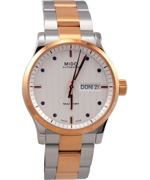 Mido Watch Multifort Mens Silver Dial Stainless Steel Case