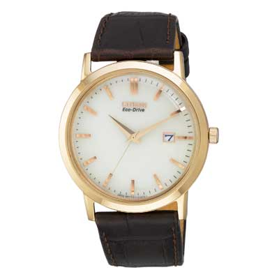 BM7193-07B Citizen Men's Eco-Drive Brown Leather Strap Watch
