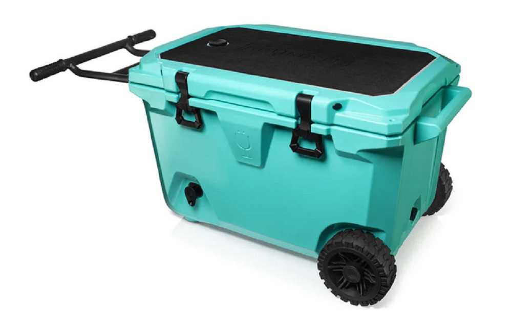 Brumate BrüTank 55 Quart Rolling Cooler in Aqua