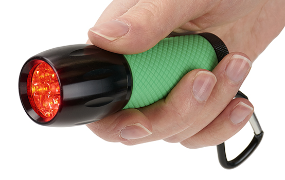 SL-33 RedSight red LED flashlight for low-light use