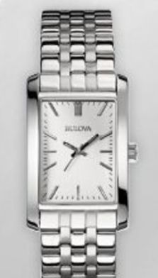 Bulova Ladies Corporate Collection Silver Watch w/ Engravable Buckle