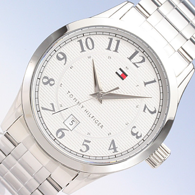 1710276 TOMMY HILFIGER Corporate Excl Mens SS Bracelet/Silver dial 