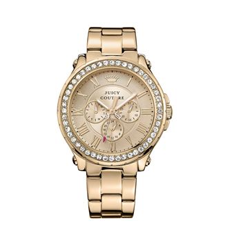 1901083 Ladies Pedigree. GP Case/Bracelet. Crystal Bezel. Gold dial