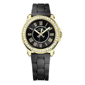 1901069 Juicy Couture Women's Pedigree Black Silicone Strap Watch