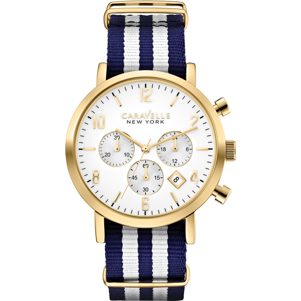 44B107 Caravelle New York Men's Jasper Two Tone Chronograph Watch
