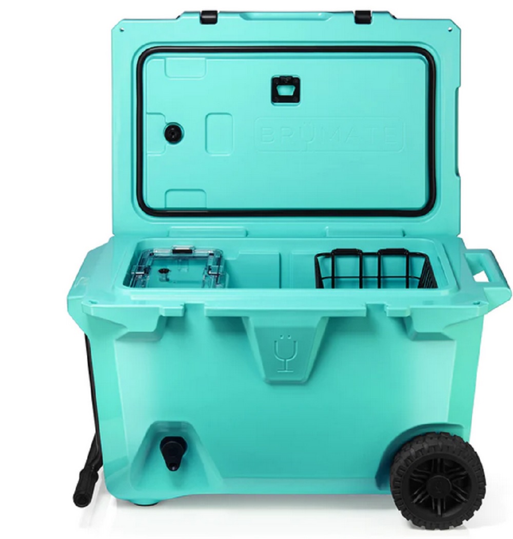 Brumate BrüTank 55 Quart Rolling Cooler in Aqua