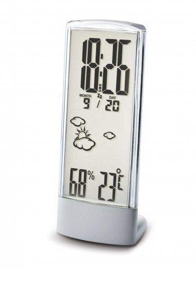 See-Through Crystalline Weather Station and Clock