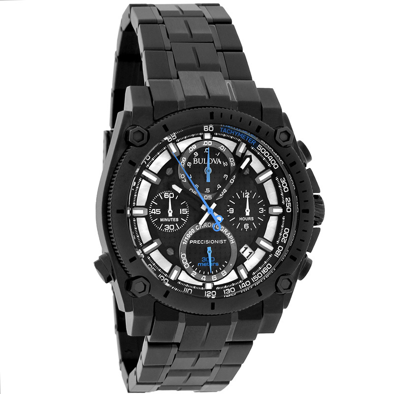 98B229 Bulova Mens Precisionist Chronograph Stainless Steel Watch