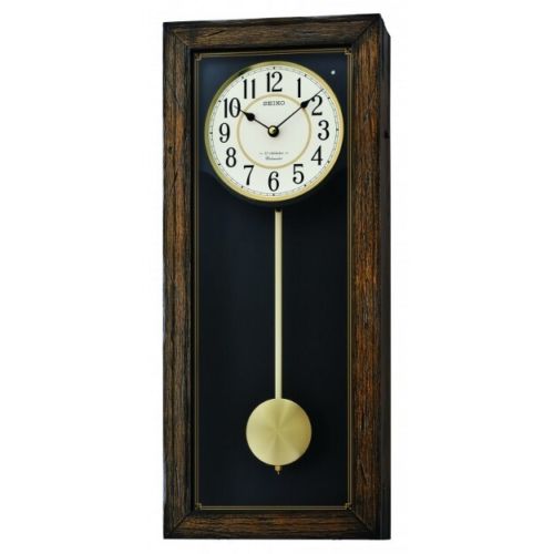 QXM330BLH Seiko Wooden Musical Wall Clock 