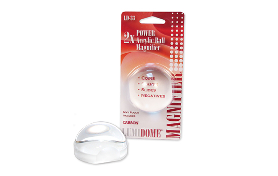 LumiDome™ 2X Power Pre-Focused 2? Acrylic Ball Loupe Magnifier