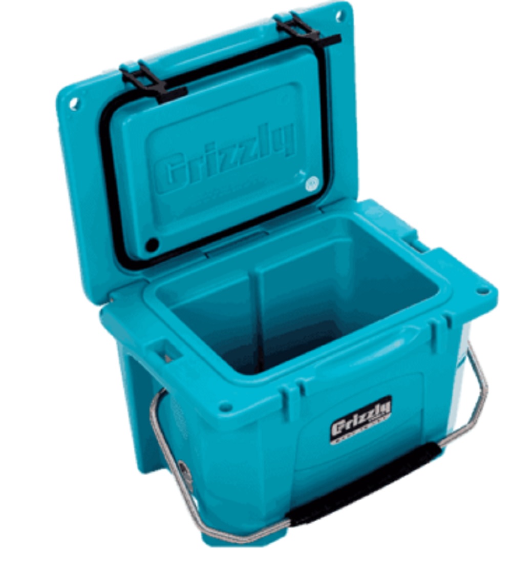 Grizzly 20 quart Cooler in Teal