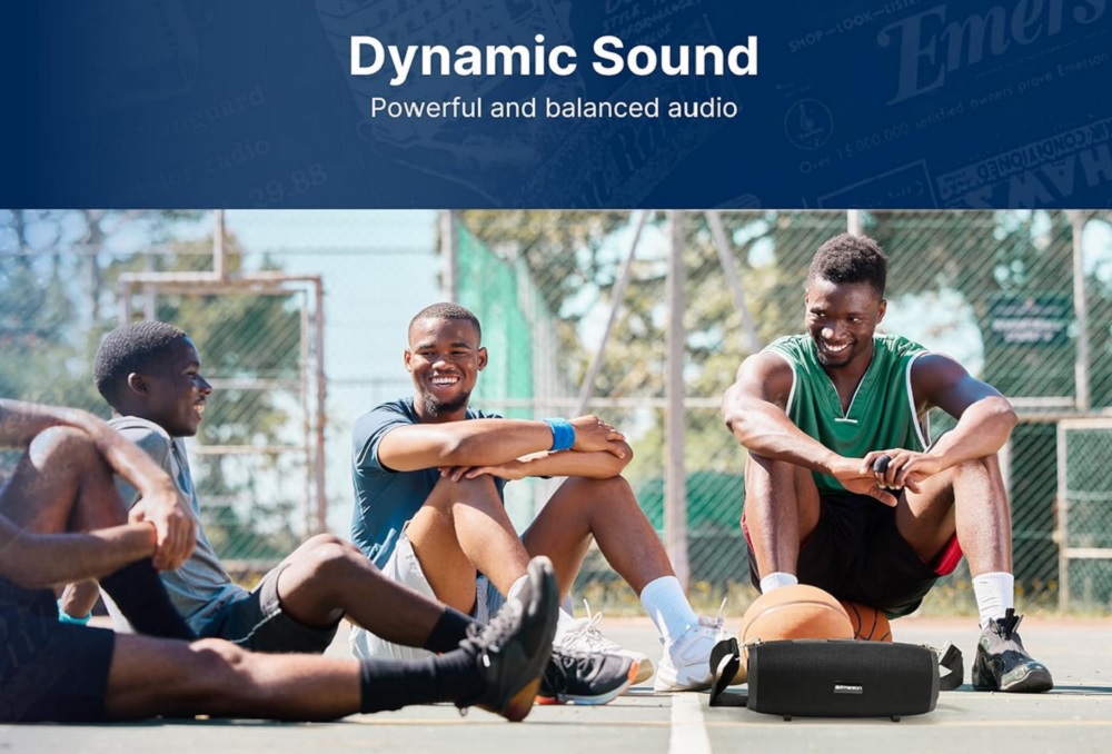 Portable Bluetooth® Speaker with Carrying Strap