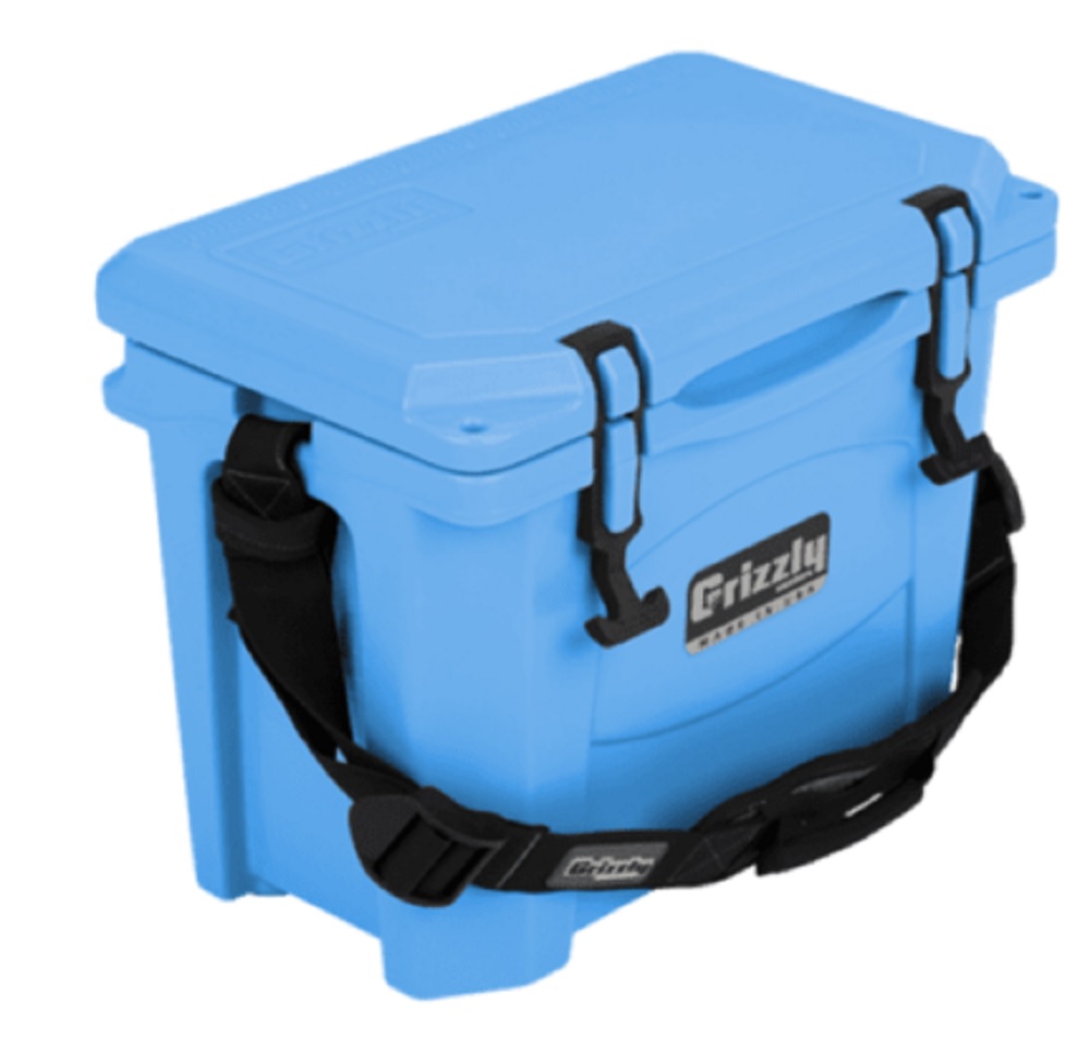 Grizzly 15 Quart Cooler in Light Blue