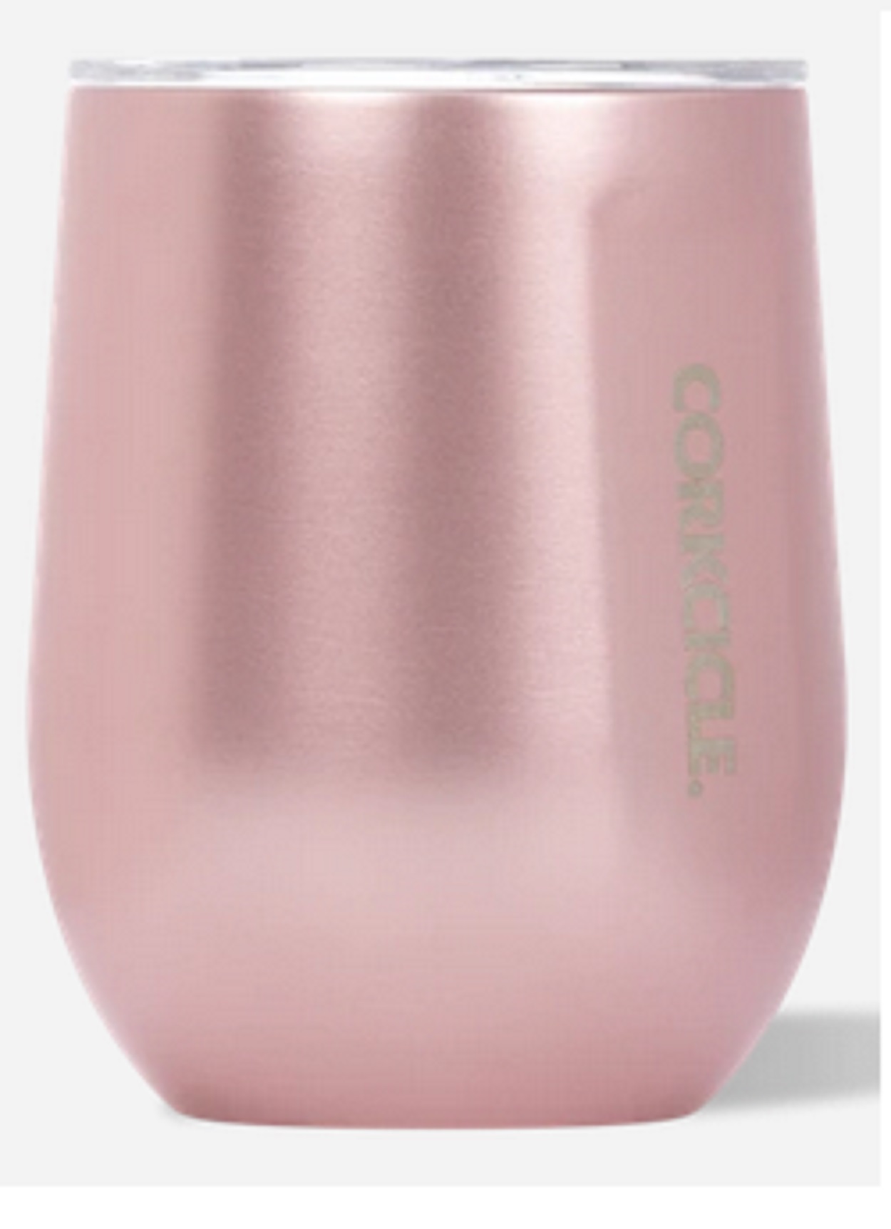 Corkcicle 12oz. Rose Metallic Stemless Wine Tumbler